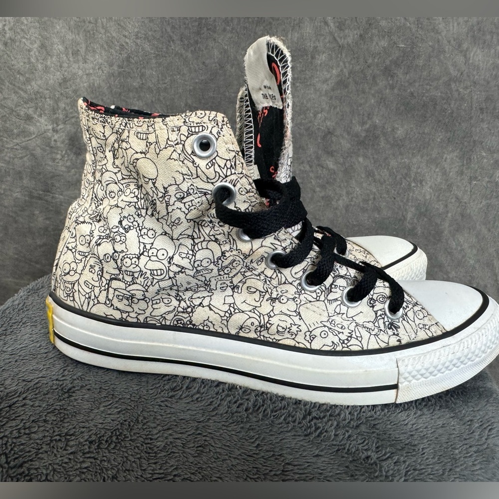 Converse x The Simpsons All Star High Top Sneakers |Unisex | Men’s 6 / Women’s 8 - Picture 8 of 10
